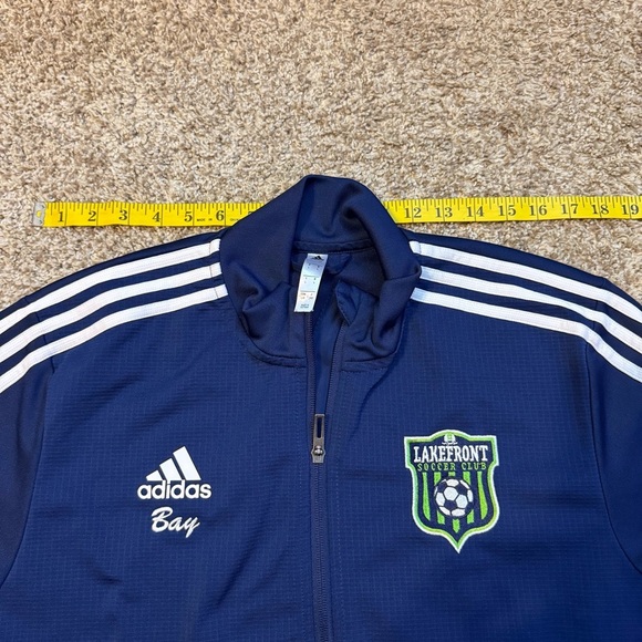 Adidas Climalite Zip Up Track Training Jacket Large - Picture 9 of 9